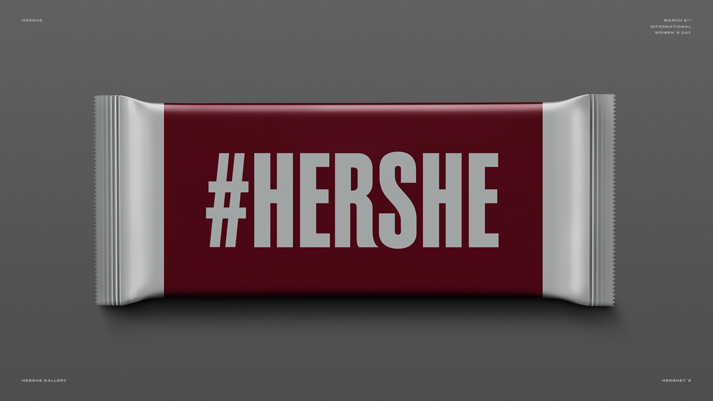 8m chocolate her hershe hersheys International Women's Day mulher Packaging she woman