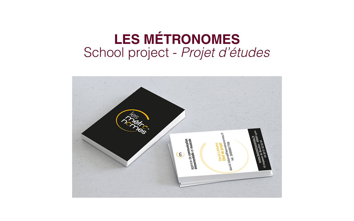 metronome communication agency visual identity logo graphic design  visit card letter paper