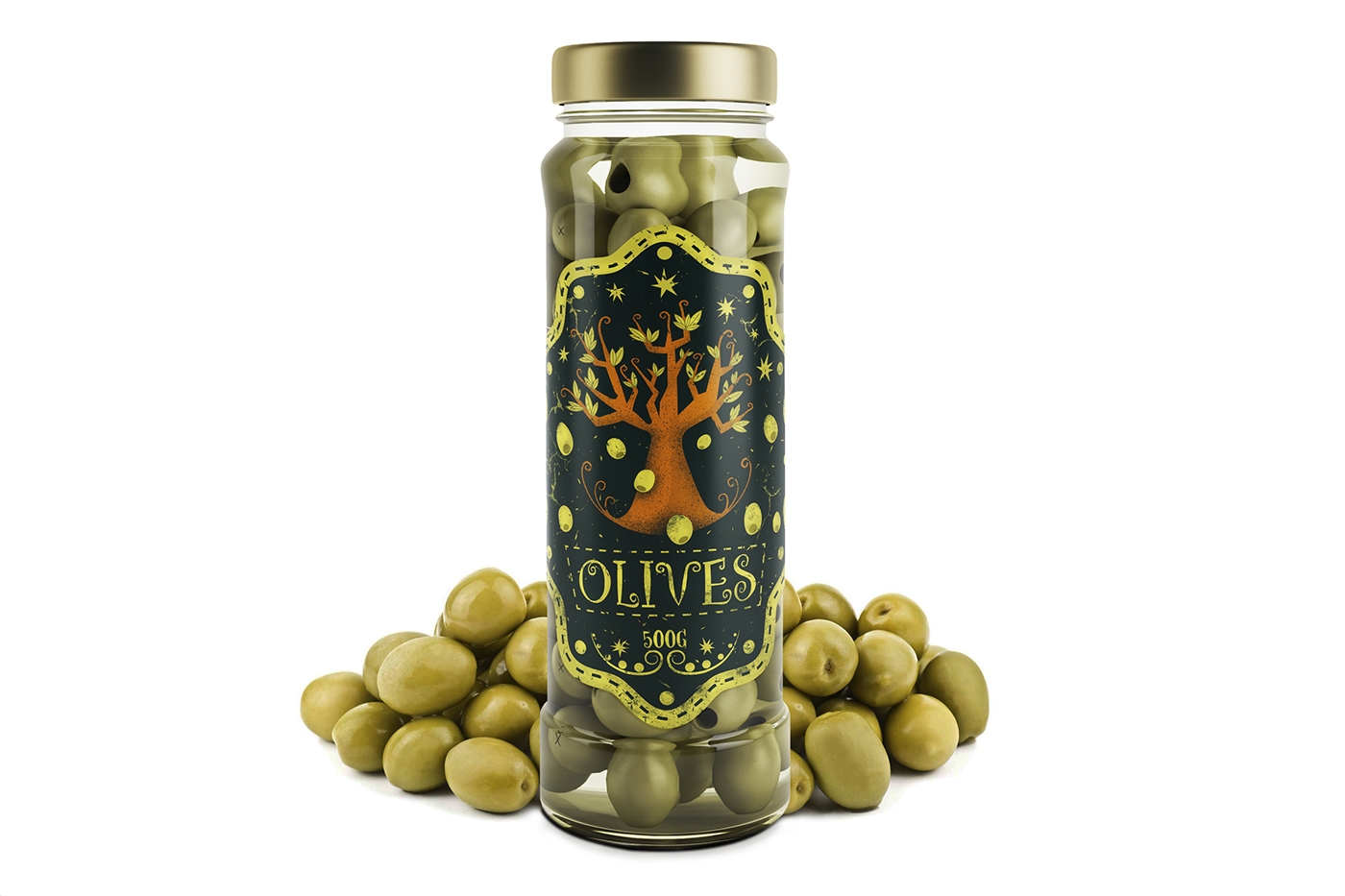 Packaging hot sauce olives skull labels products sauce jam cartoon