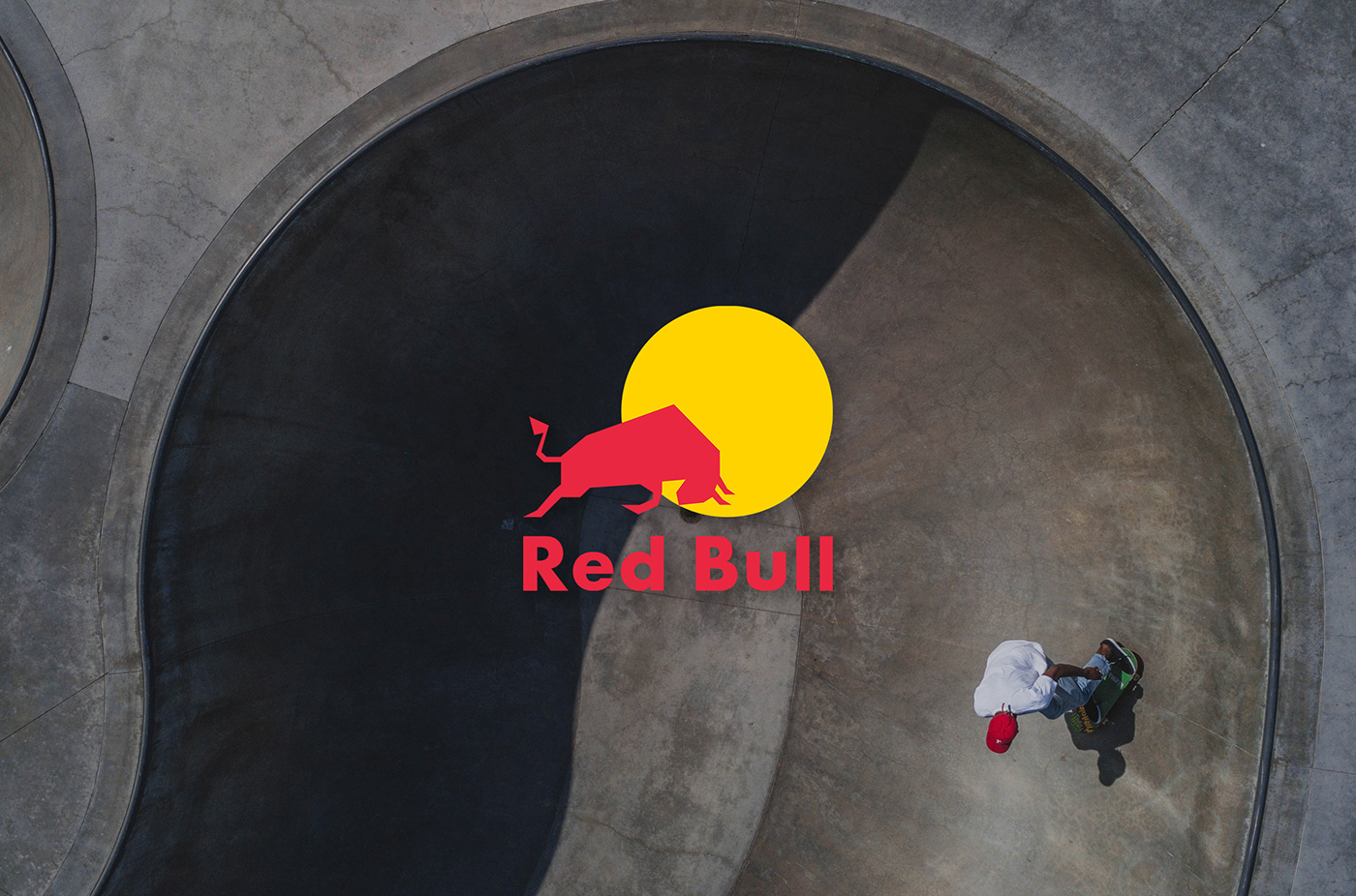 athletes design energy drink logo mountains Red Bull redesign sport sports