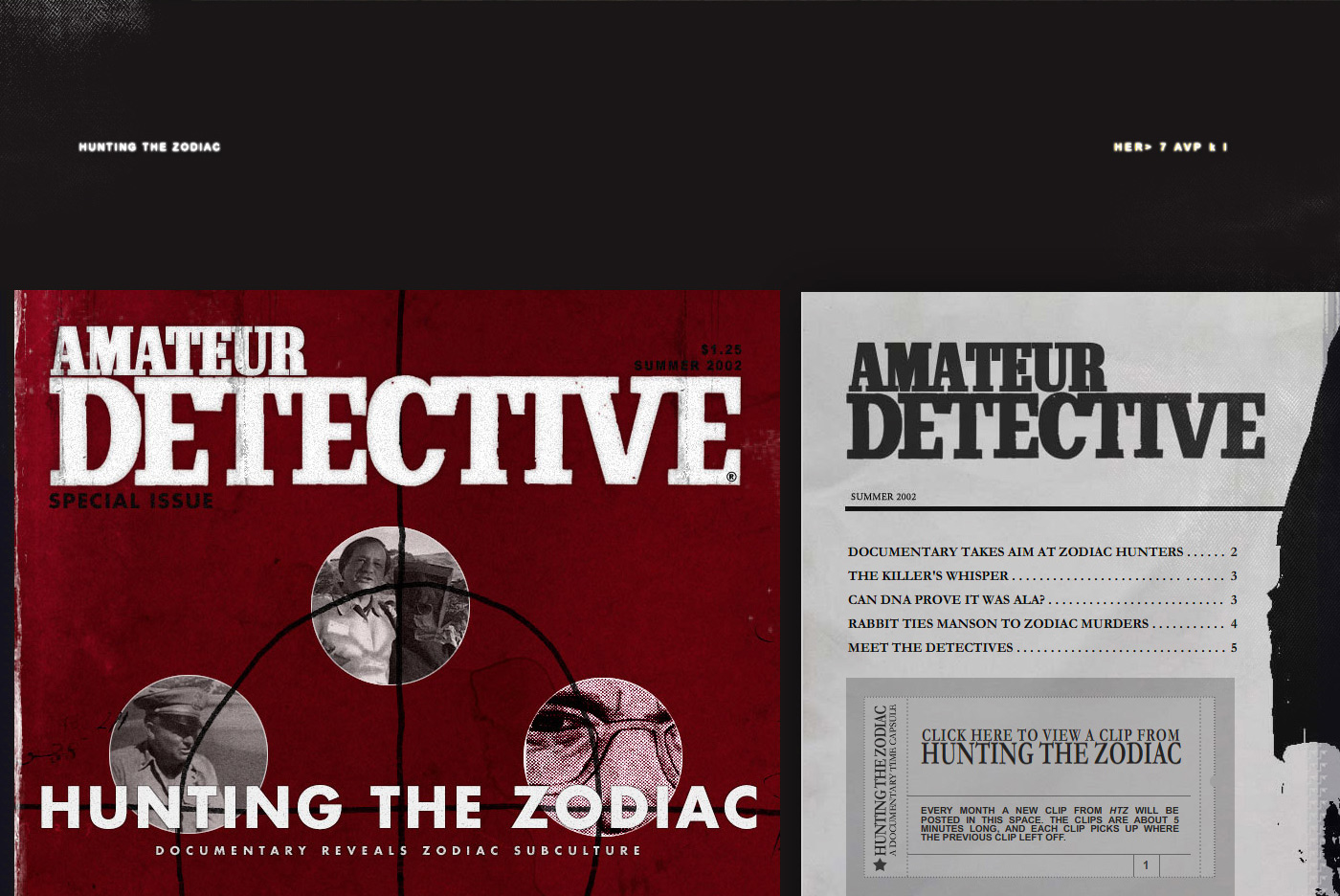 zodiac zodiac killer knife Hunting detective paper magazine murder kill