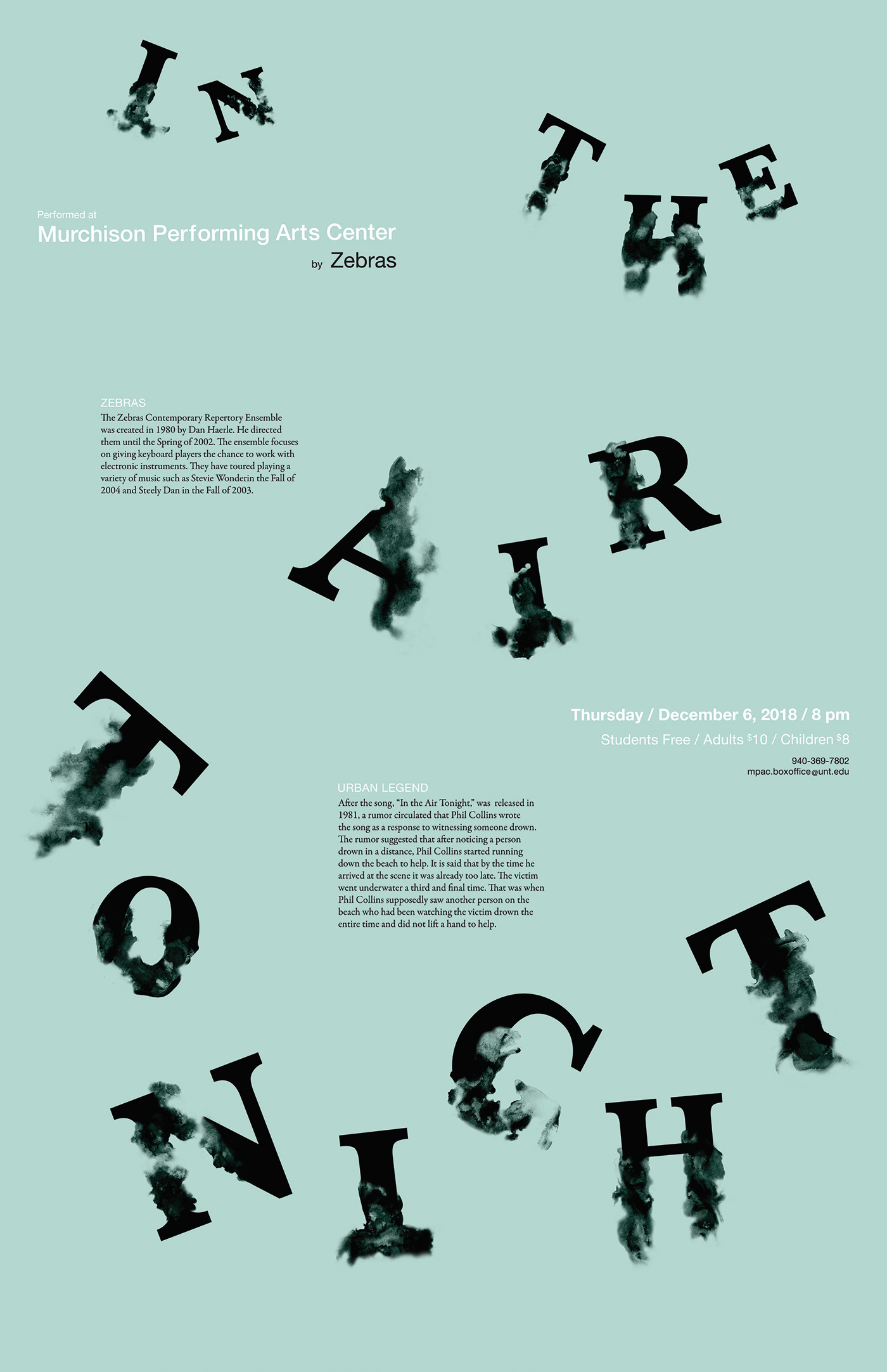 music poster typography  