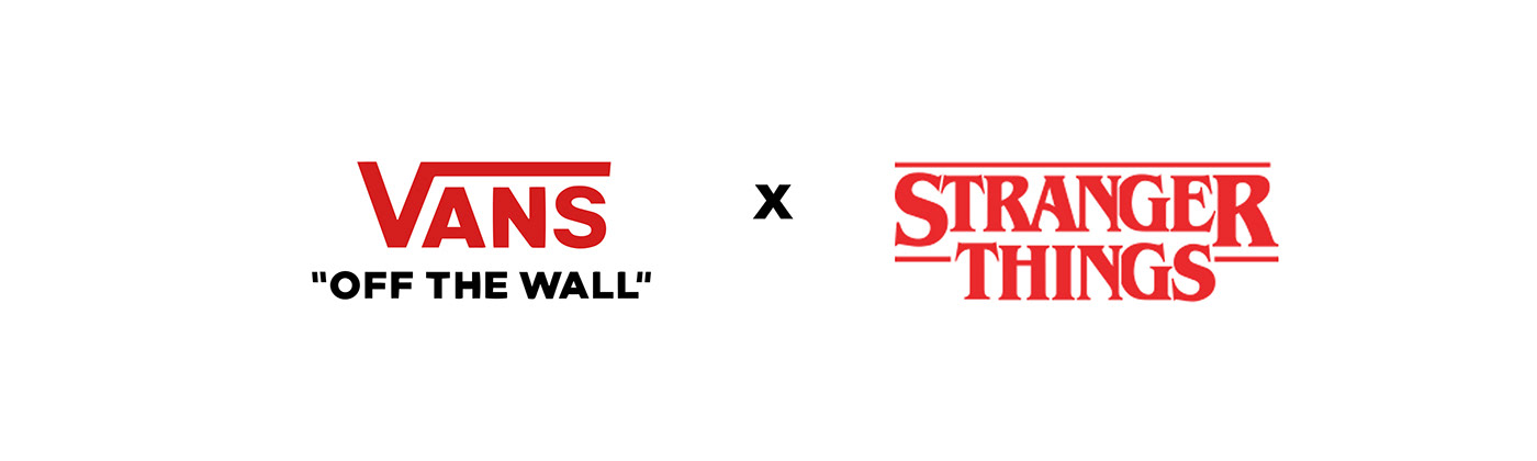 Branding design graphic tees Advertising  Vans Stranger Things Netflix design