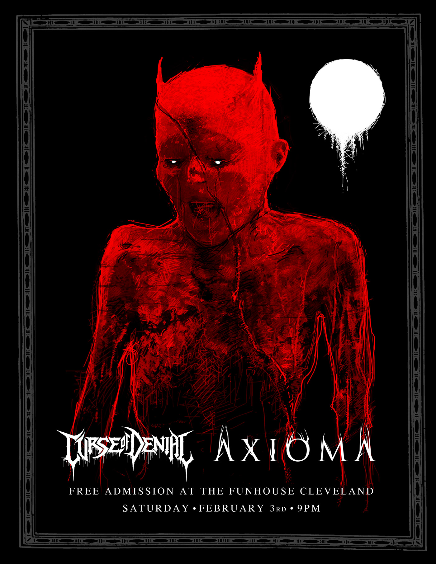 concert show art ROck Poster metal death metal