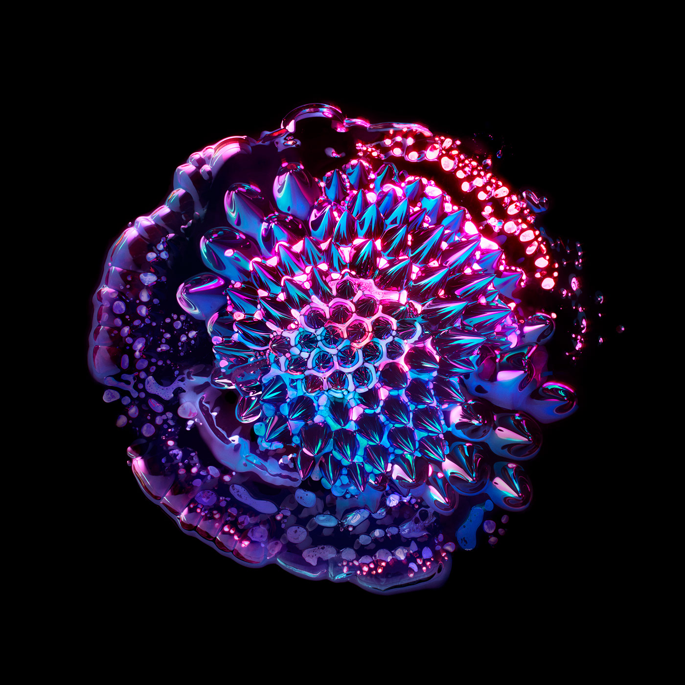 abstract Album cover fluid music Photography  sheppard symphony ferrofluid macro
