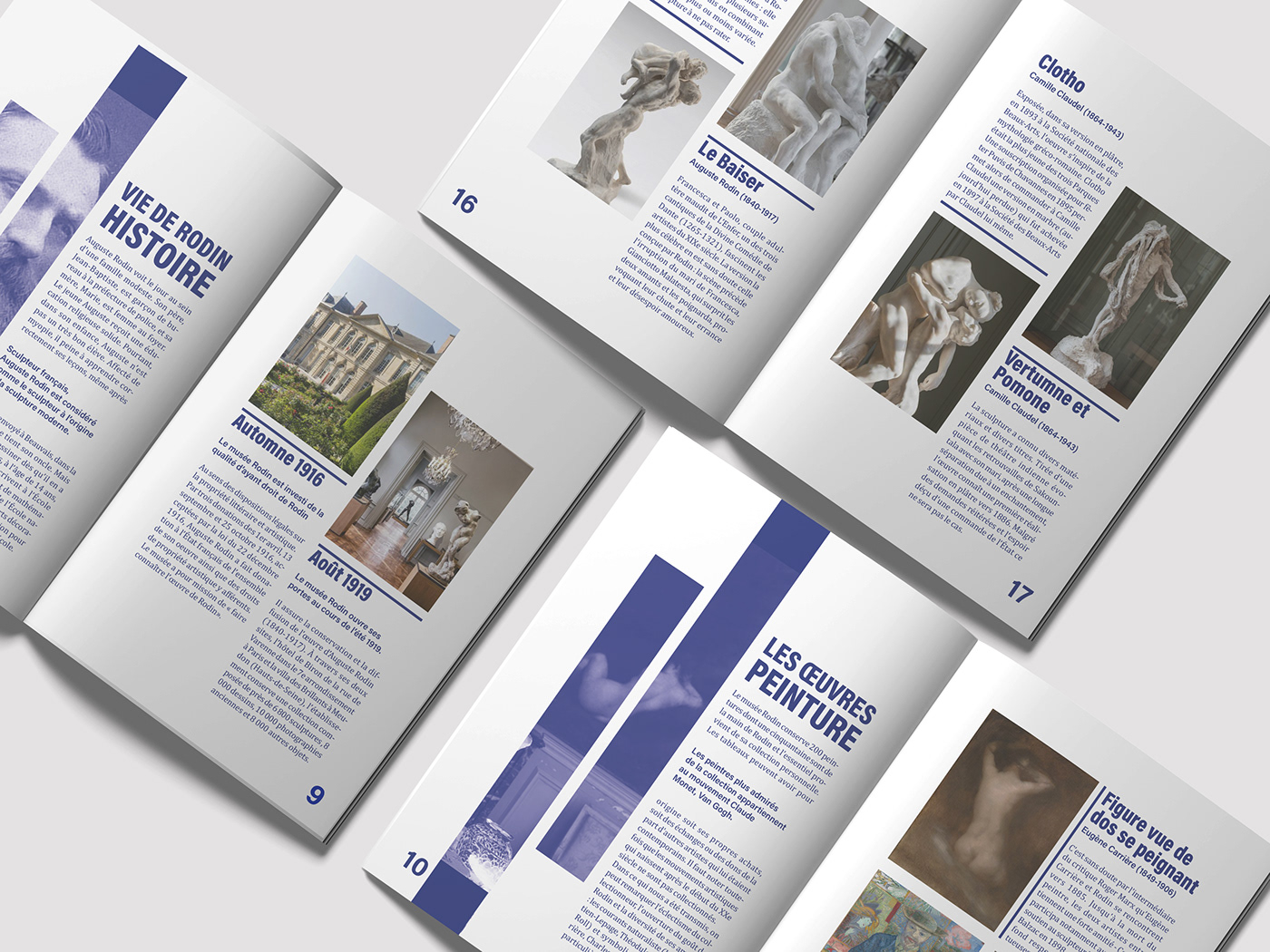 magazine Catalogue edition rodin museum Booklet brochure mise en page graphisme direction artistique