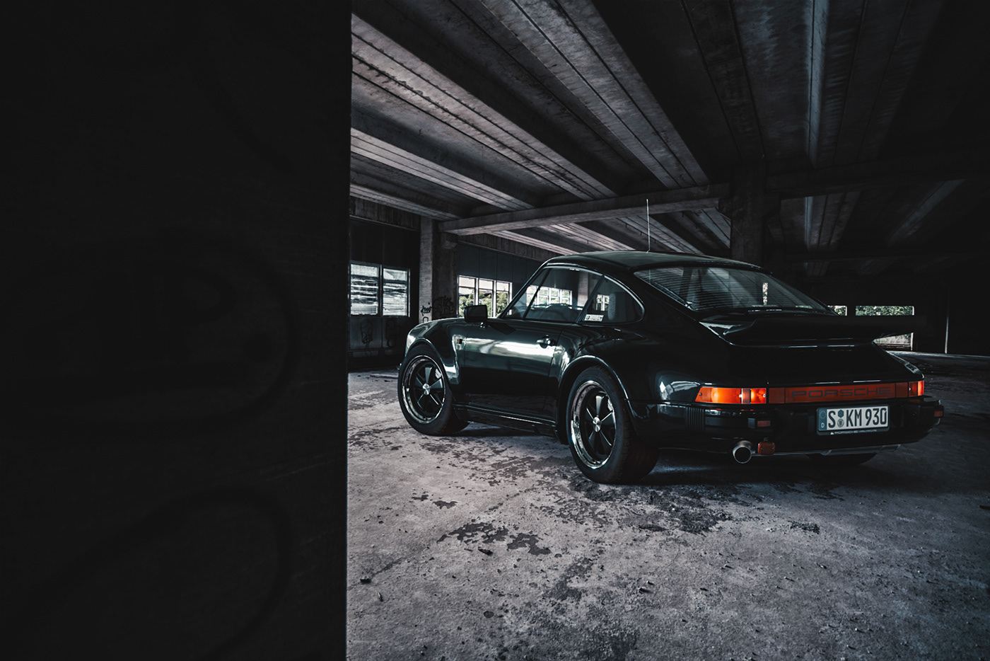 abandoned backplate building CGI creepy dark HDRI Porsche Porsche 911 porsche 930