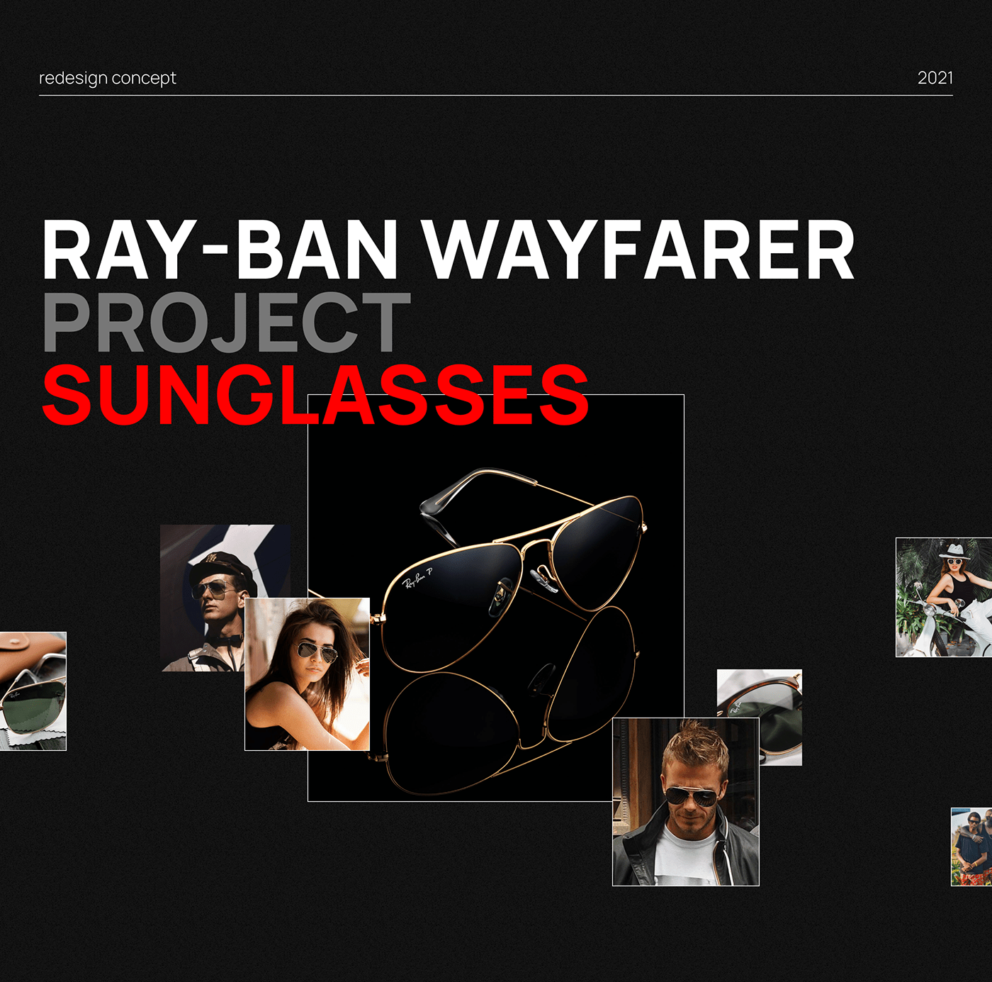 UI ux Web Webdesign Website online store Ray-ban redesign Sunglasses UI/UX