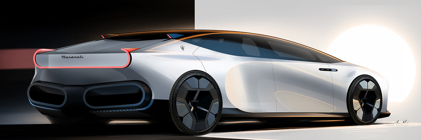 automotive   transportation Automotive design concept car sketch digital illustration