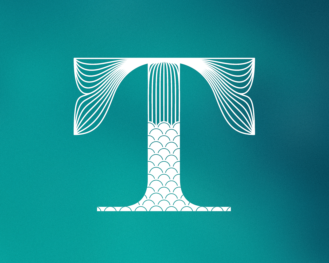 alphabet design font mermaid sea siren type typo