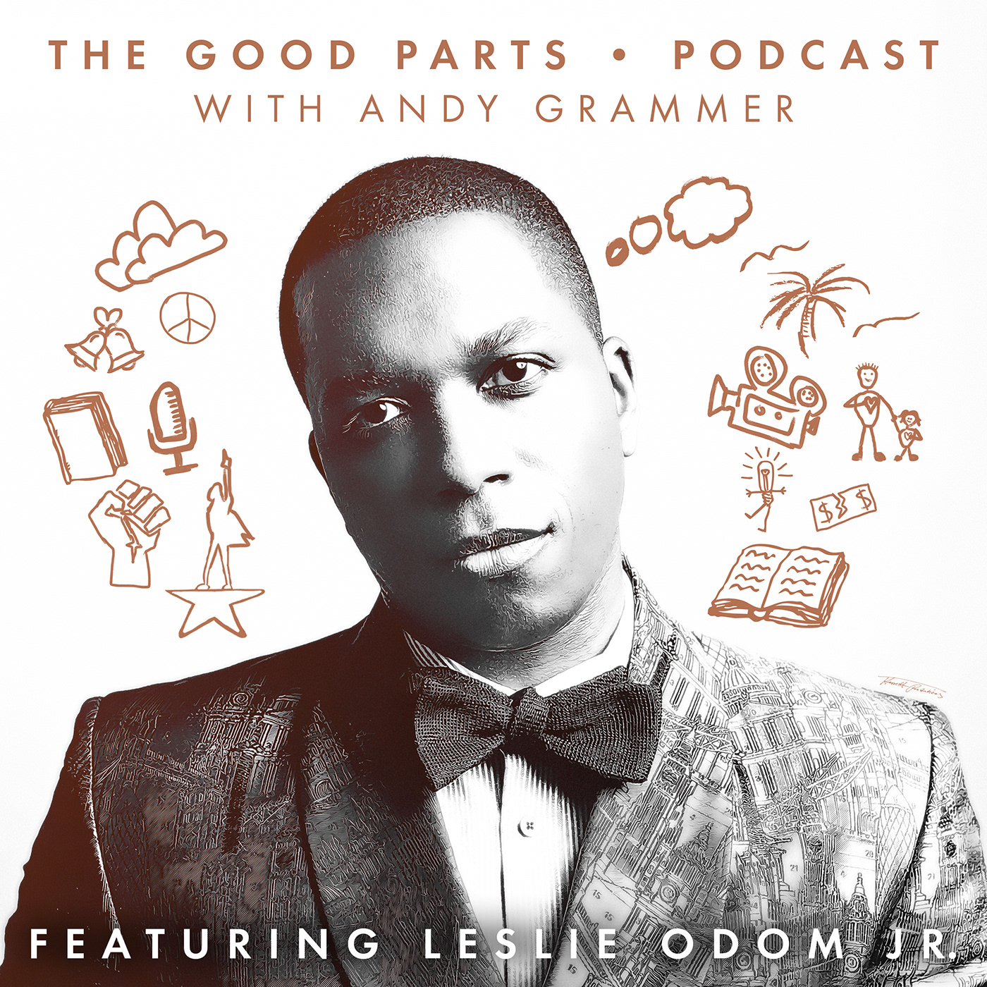 Andy Grammer The Good Parts podcast ILLUSTRATION  logo design direction