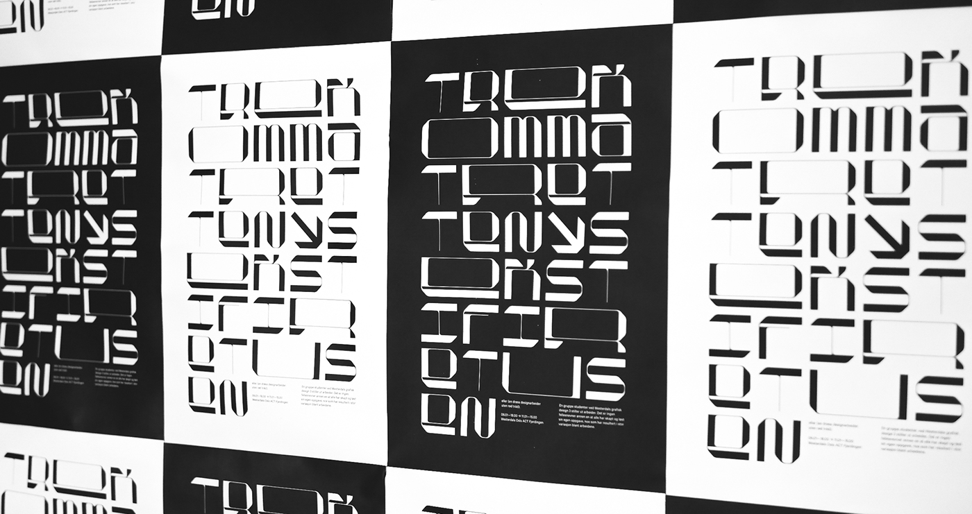 Identity Design Exhibition  westerdals graphic design  poster Display typography  