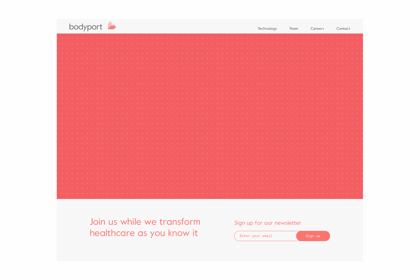 Web Design & UI/UX: Bodyport Start-up