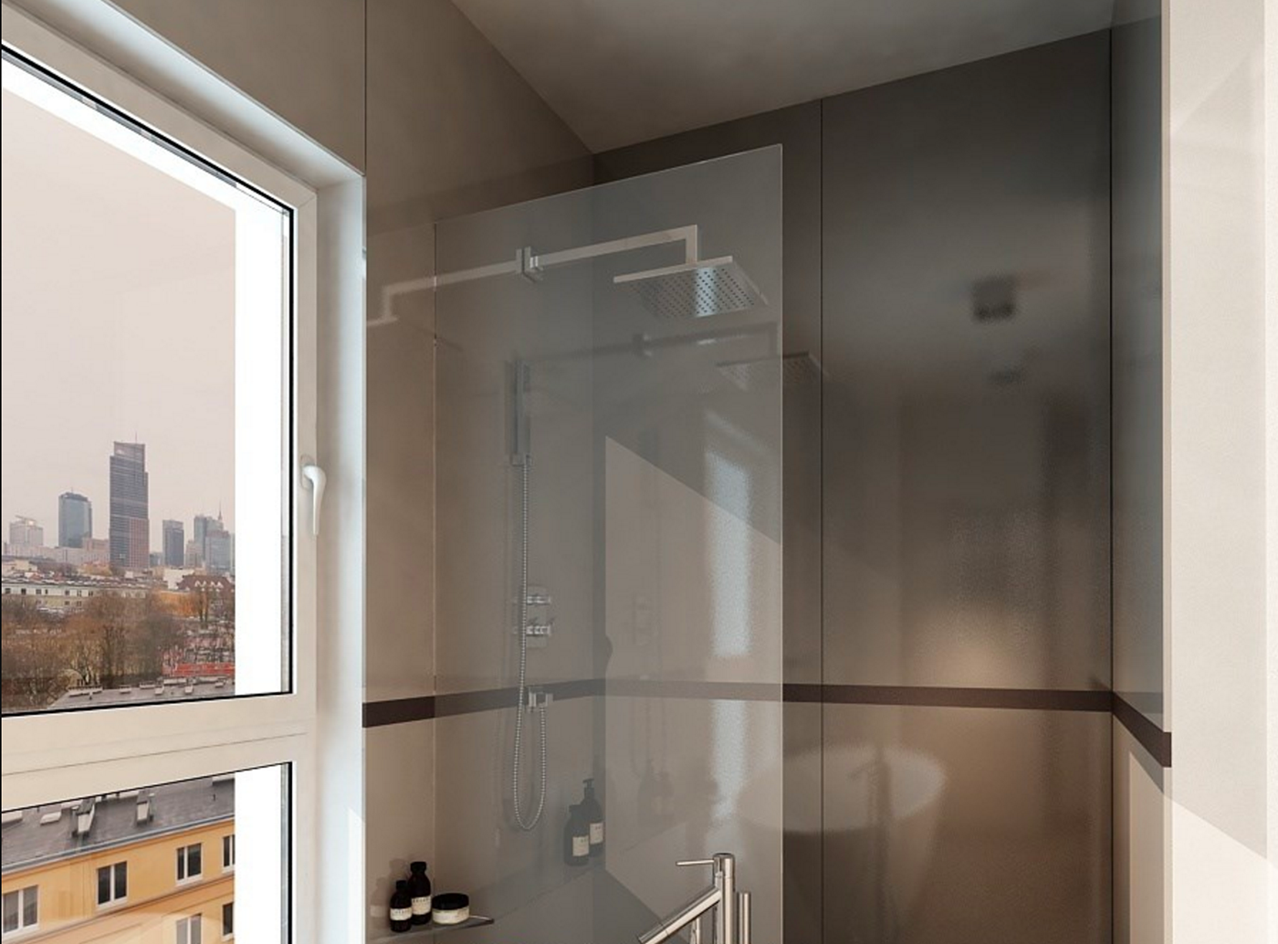 house flat Project 3D design FLOOR kitchen room living Window