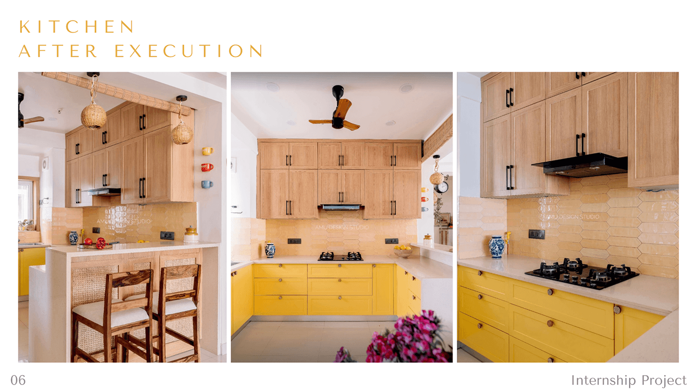 interior design  kitchen sunflower yellow