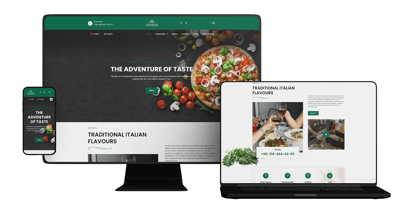 Italian restaurants  restourant website ui design UI/UX Web Design  web development  Website Design wordpress