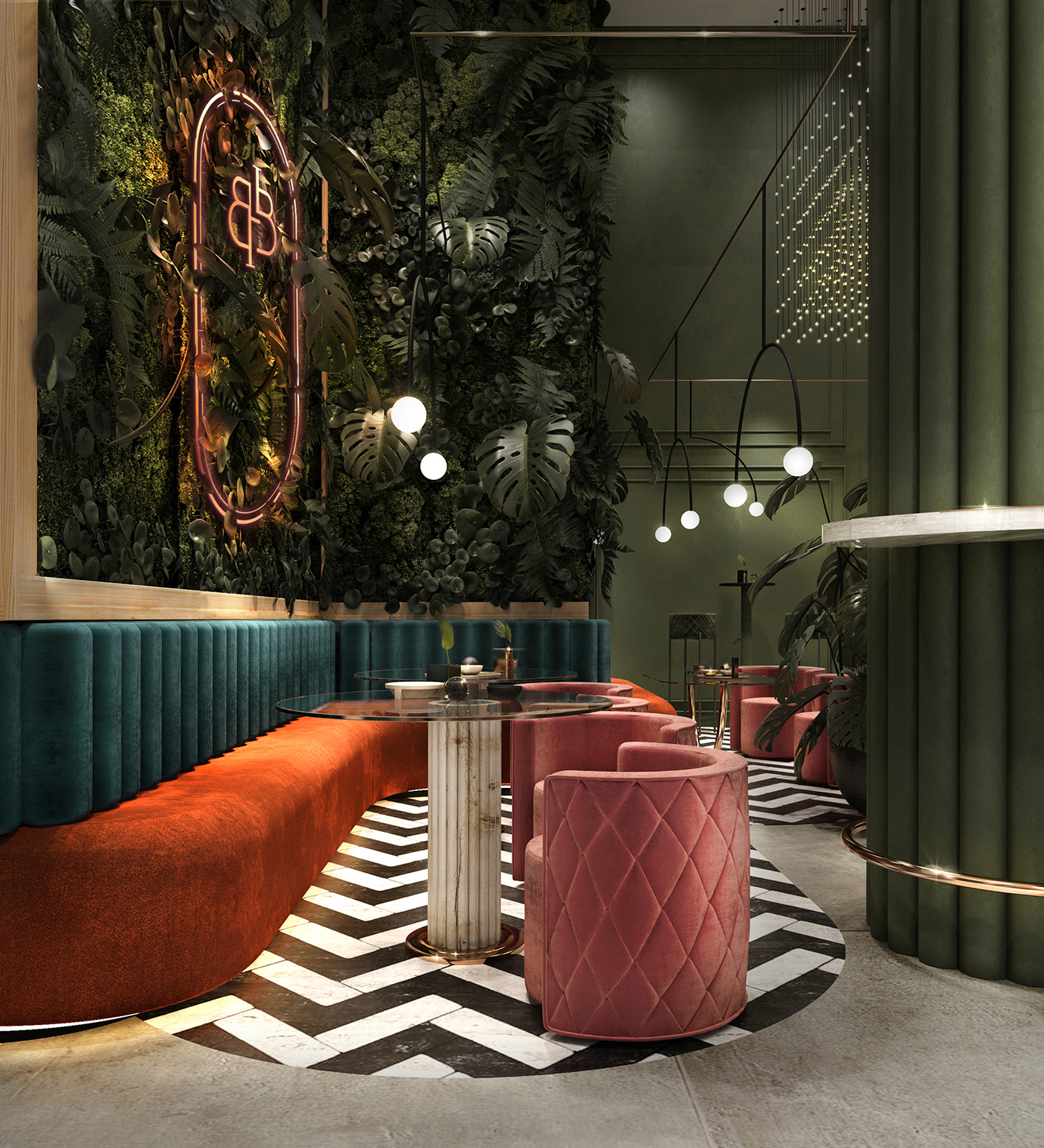 brand decor design hotel Interior Lobby logo luxury modern