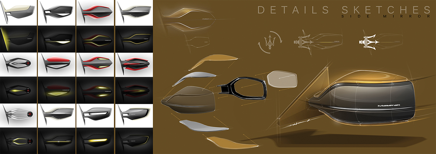 car sketches design car product design  Automotive design exterior design exterior maserati Render Auto