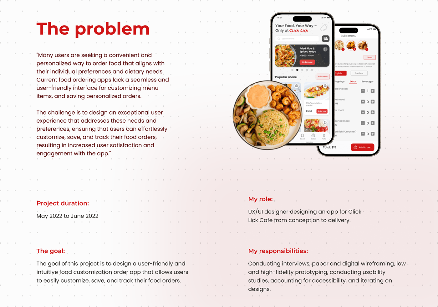 product design  food app Figma Mobile app user experience UI/UX app design