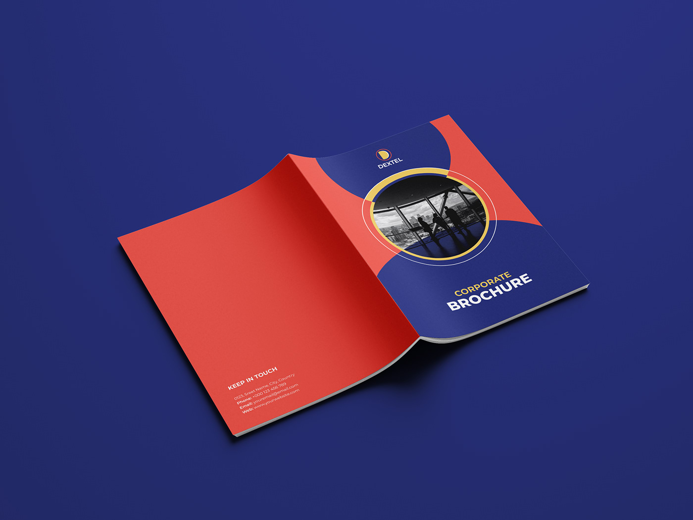 magazine InDesign print brochure design corporate brand identity graphic design  company profile trifold