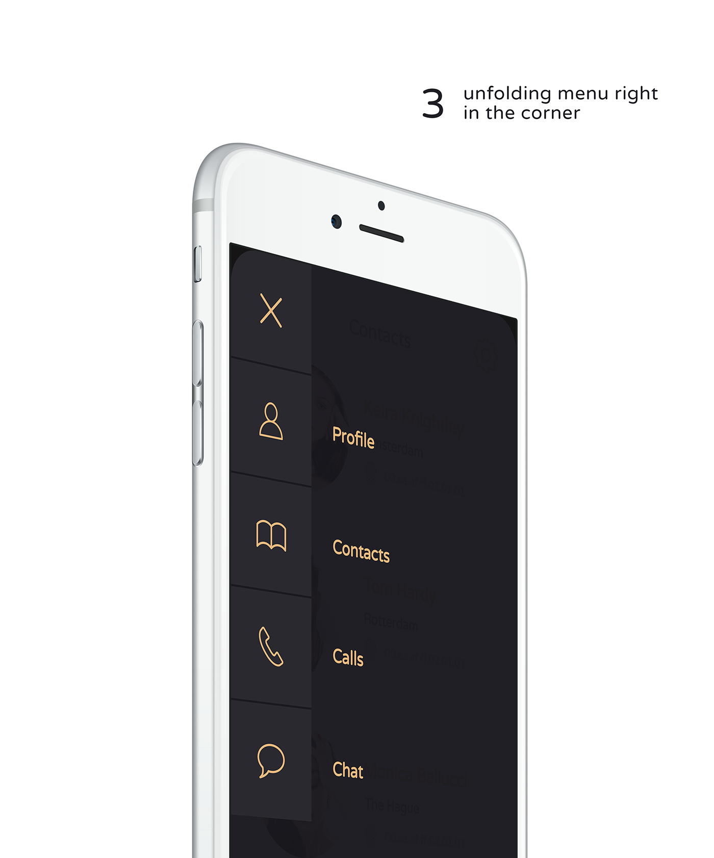 ux UI uxdesign uidesign app application iphone mobile Appdesign social flat