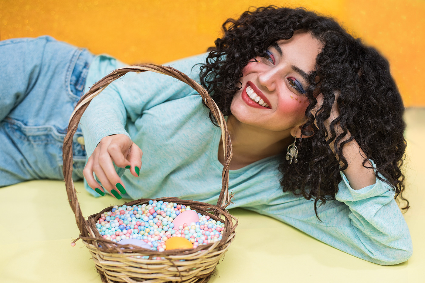 colors curly Easter Photography  portrait Travel campaign photoshoot social media