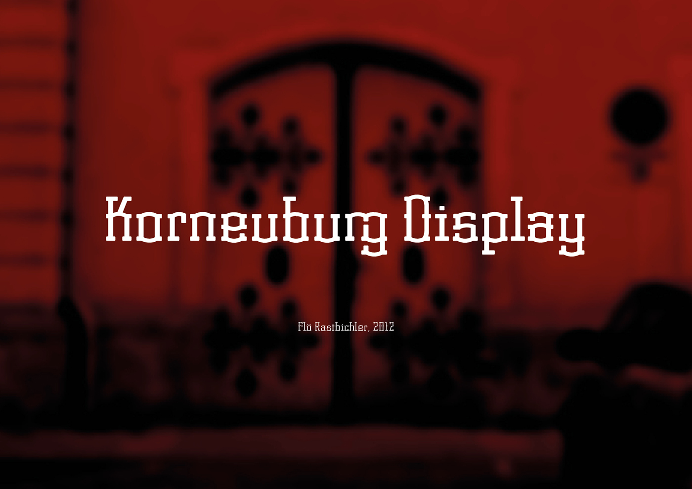 Adobe Portfolio Korneuburg Display font schrift typedesign Headline student