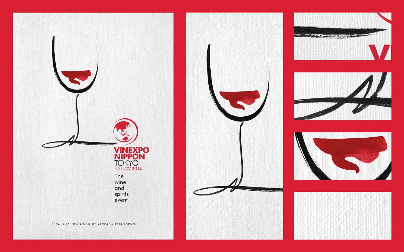 wine spirit origami  Calligraphy   tokyo japan Exhibition  trade Vinexpo print