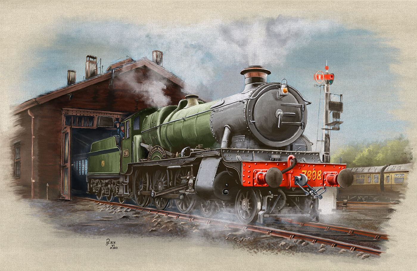 1930s british great western GWR locomotive railway Steam