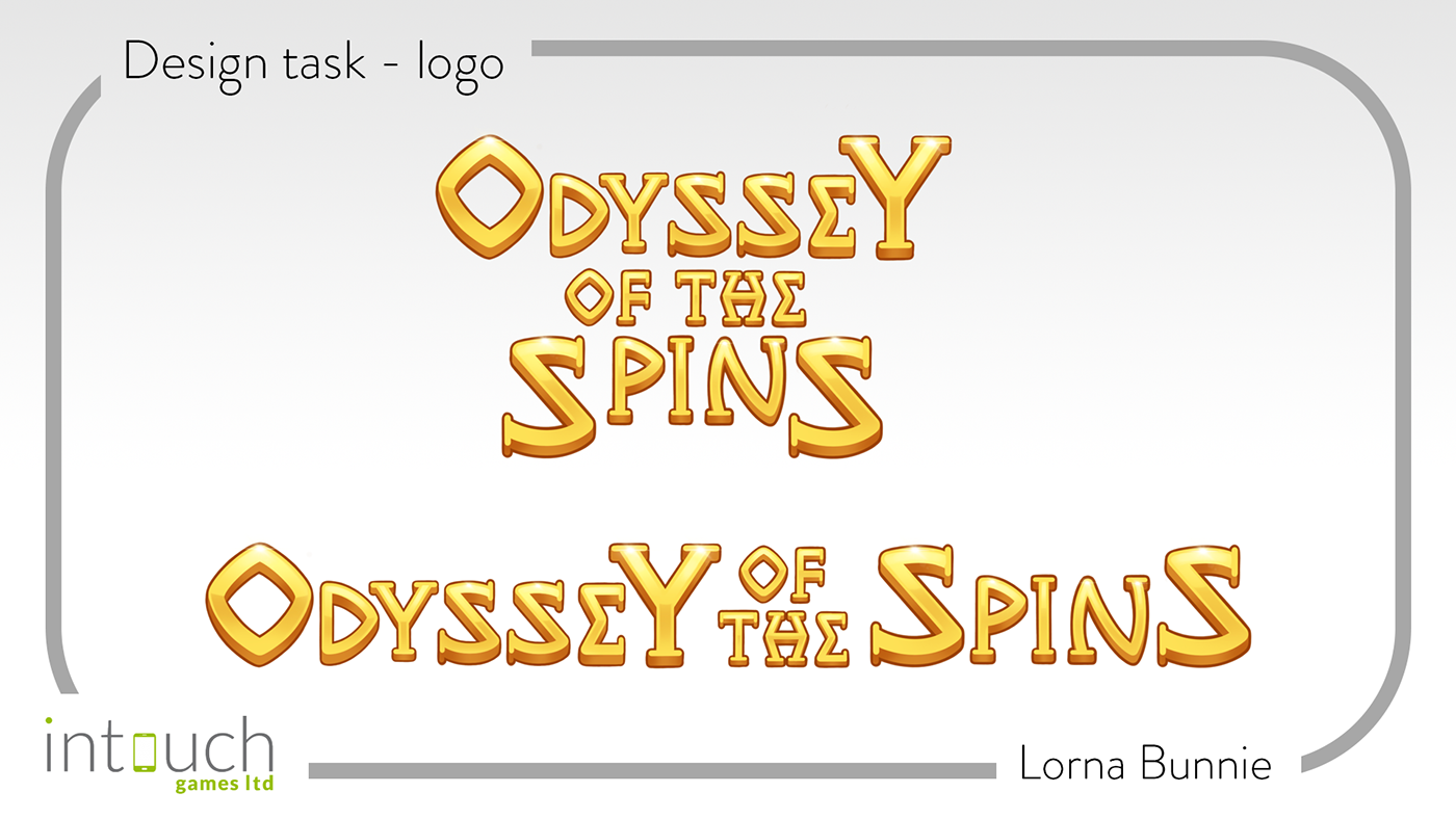 design digital Game Art logo typography  