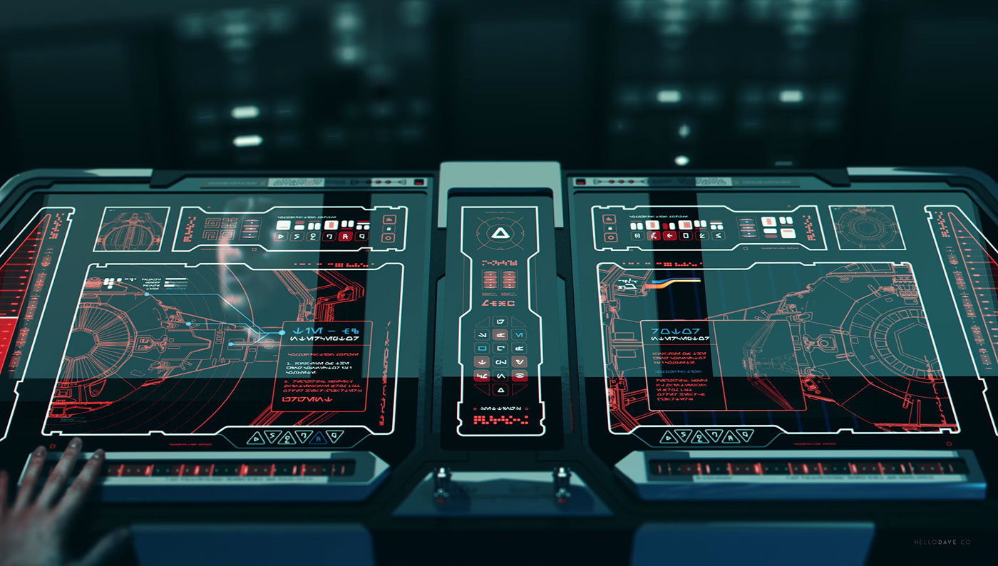 star wars Scifi UI FUI interfaces Film   concept art Empire