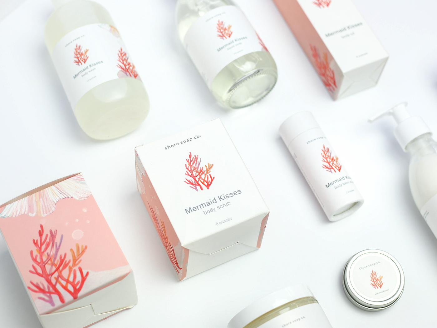 soap illustrationpackaging watercolorpackaging Ocean sea cosmetic packaging ecofriendly Nature candle adobeawards