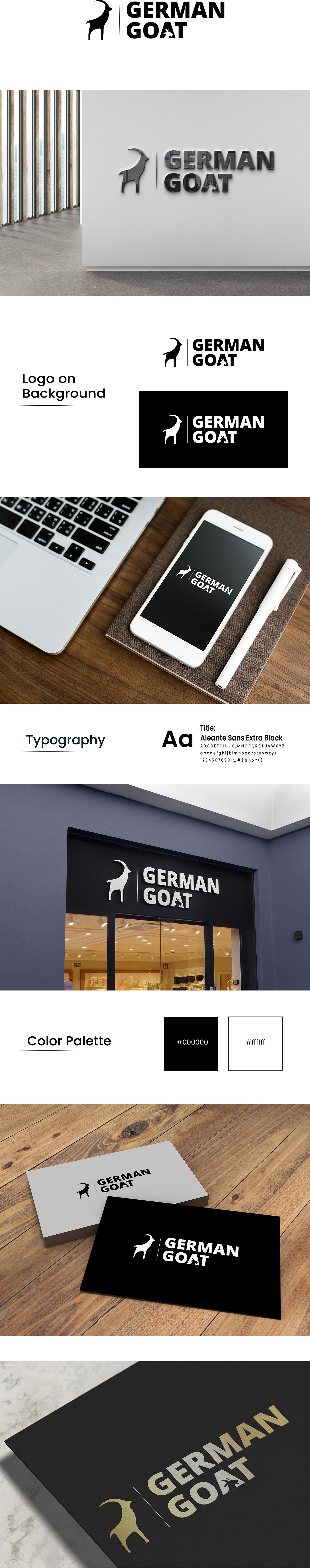 text screenshot design anik balar vasuki infotech ravi balar logo Mockup german goat