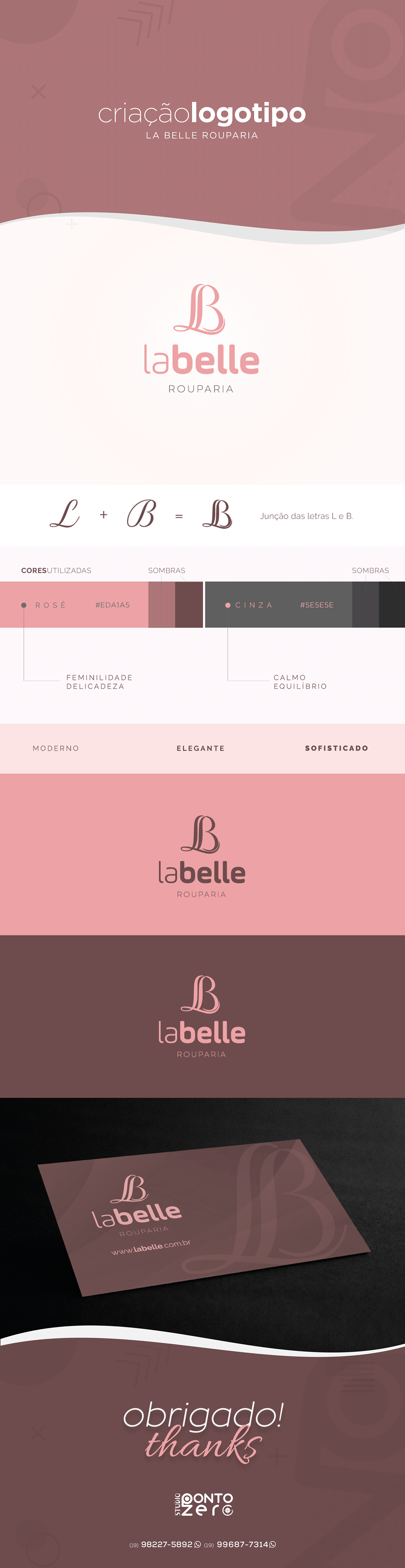 criação de logo criação de logotipo design gráfico logo logo la belle logo loja logo rouparia Logotipo logotipo loja logotipo rouparia