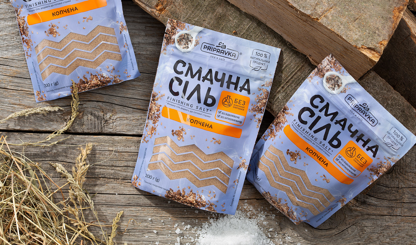 Salt spices Packaging packaging design design ukraine Vataga Pripravka condiments