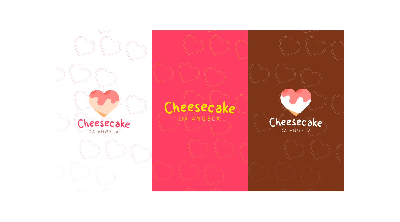brand identity logo Logotype Love cake ILLUSTRATION  gourmet cheesecake