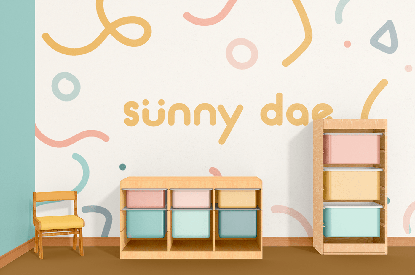 brand Brand Design brand identity branding  children design identity kids kindergarten logo