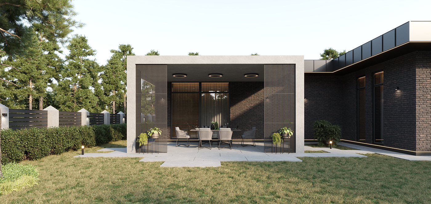 architecture bilding house modern visualization interior design  exterior 3ds max corona Render