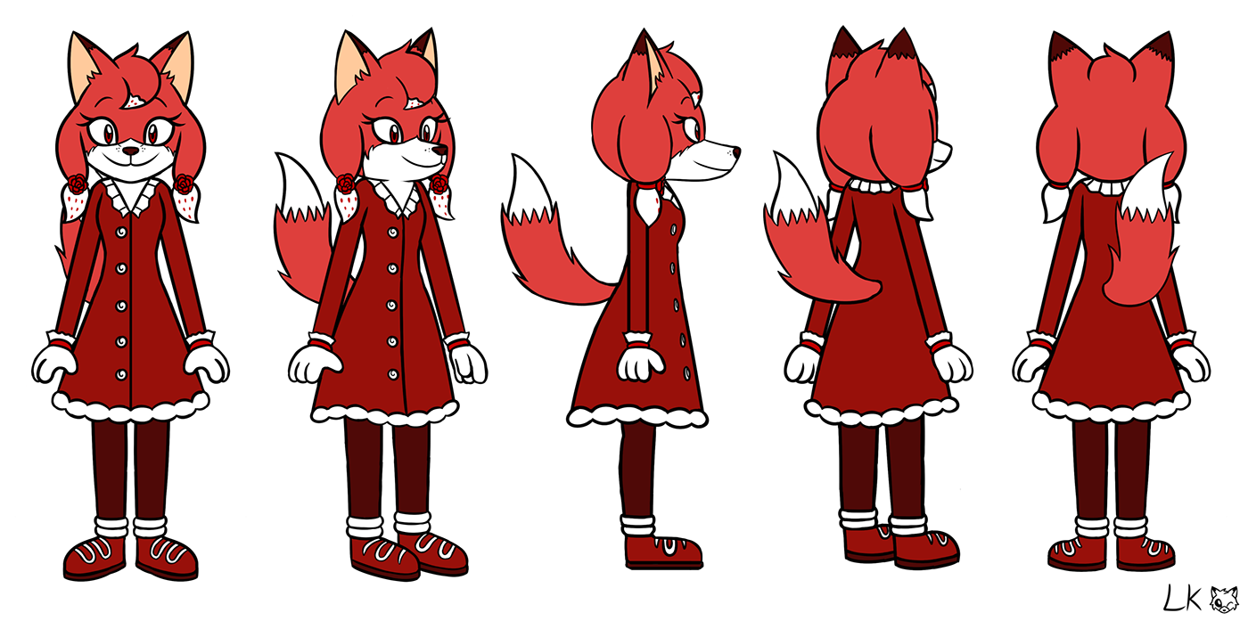 animation  Character design  character turnaround Digital Art  FOX tiger turnarounds
