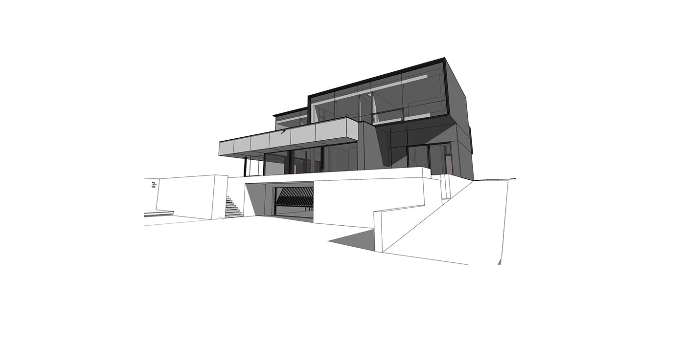 3ds max architectural design architecture archviz CGI corona exterior minimal modern visualization
