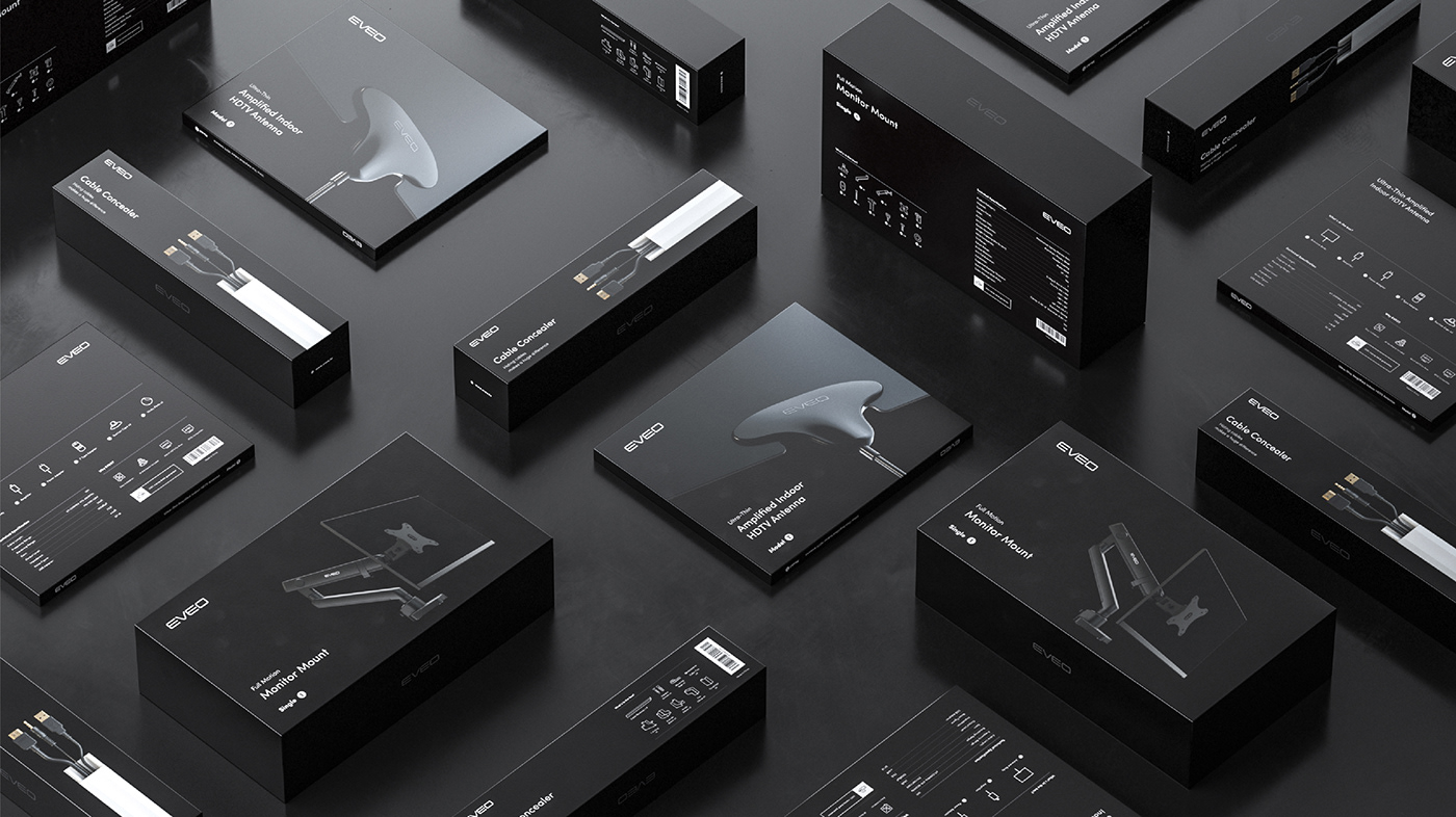 contemporary design eveo Meteora modern Packaging Technology branding  identity black