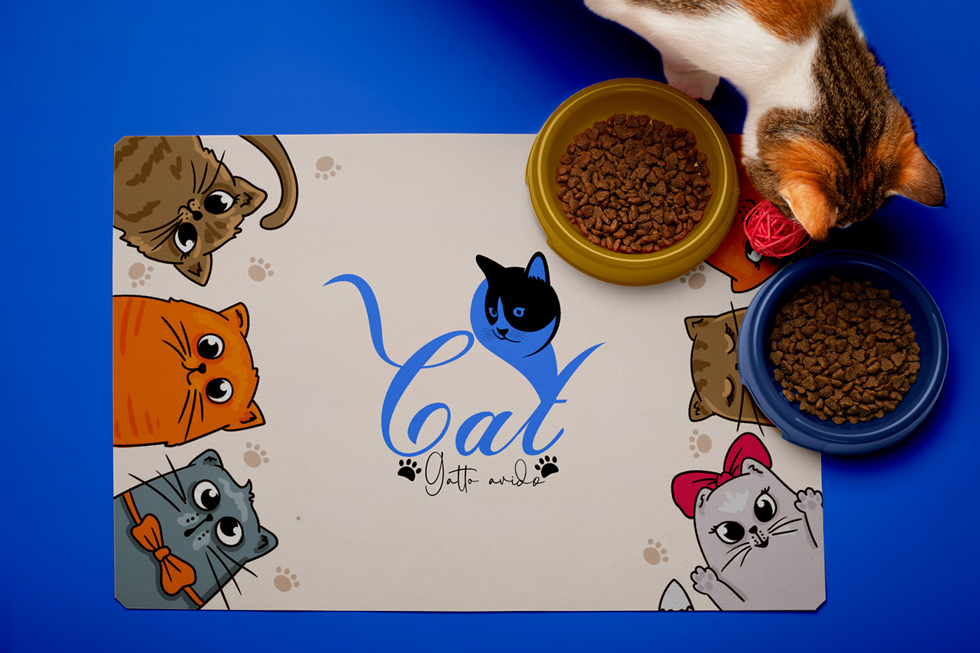 logo Logo Design branding  pets Cat animal cute graphic design  petlover visual identity