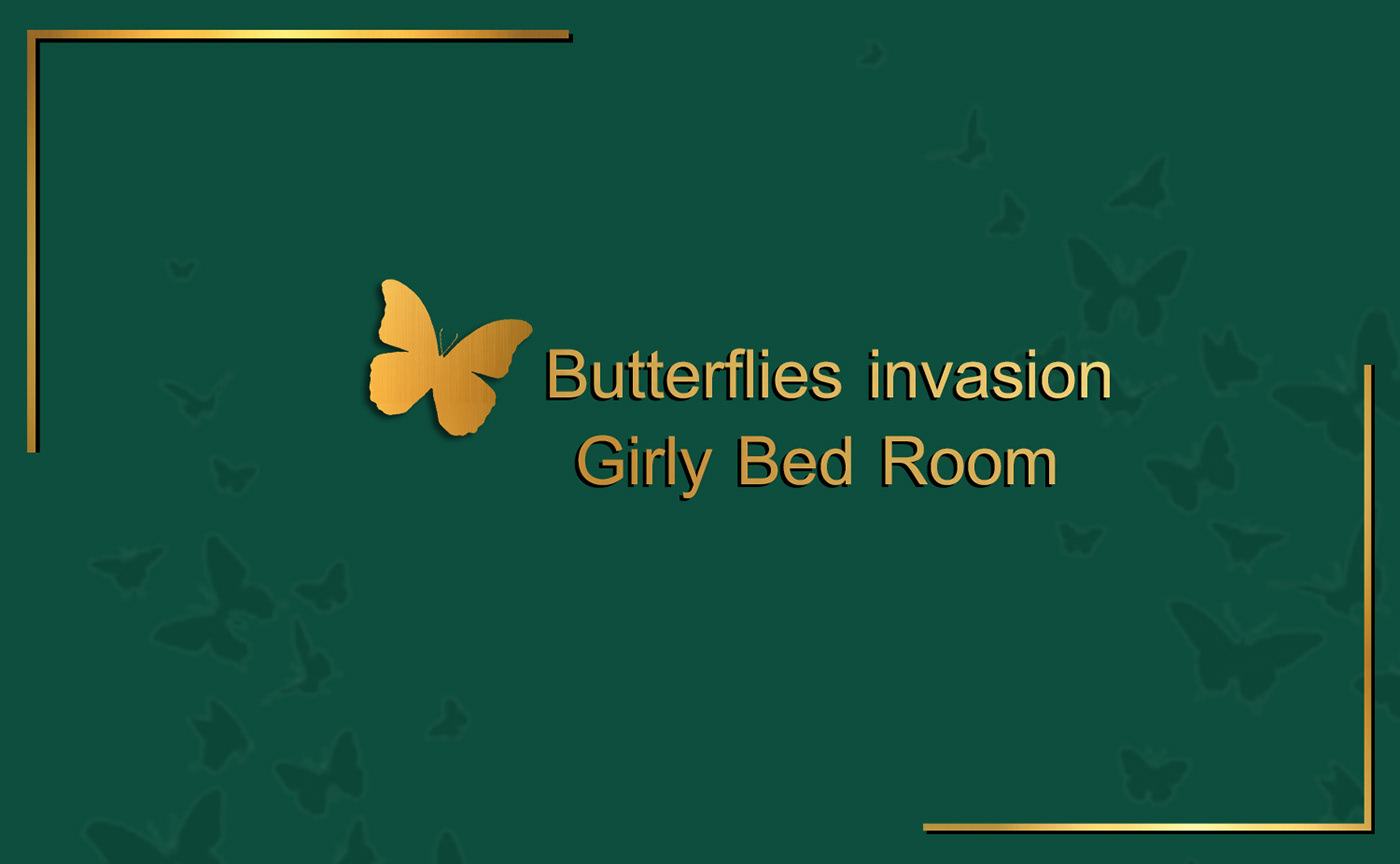 architect bedroom butterflies decore design girly Interior Architect interiordesign