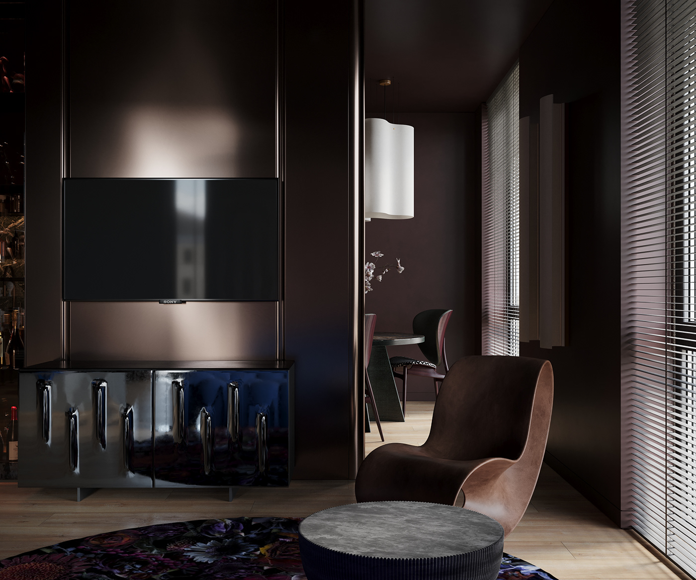 3D 3ds max archviz CGI corona interior design  minimal modern Render visualization