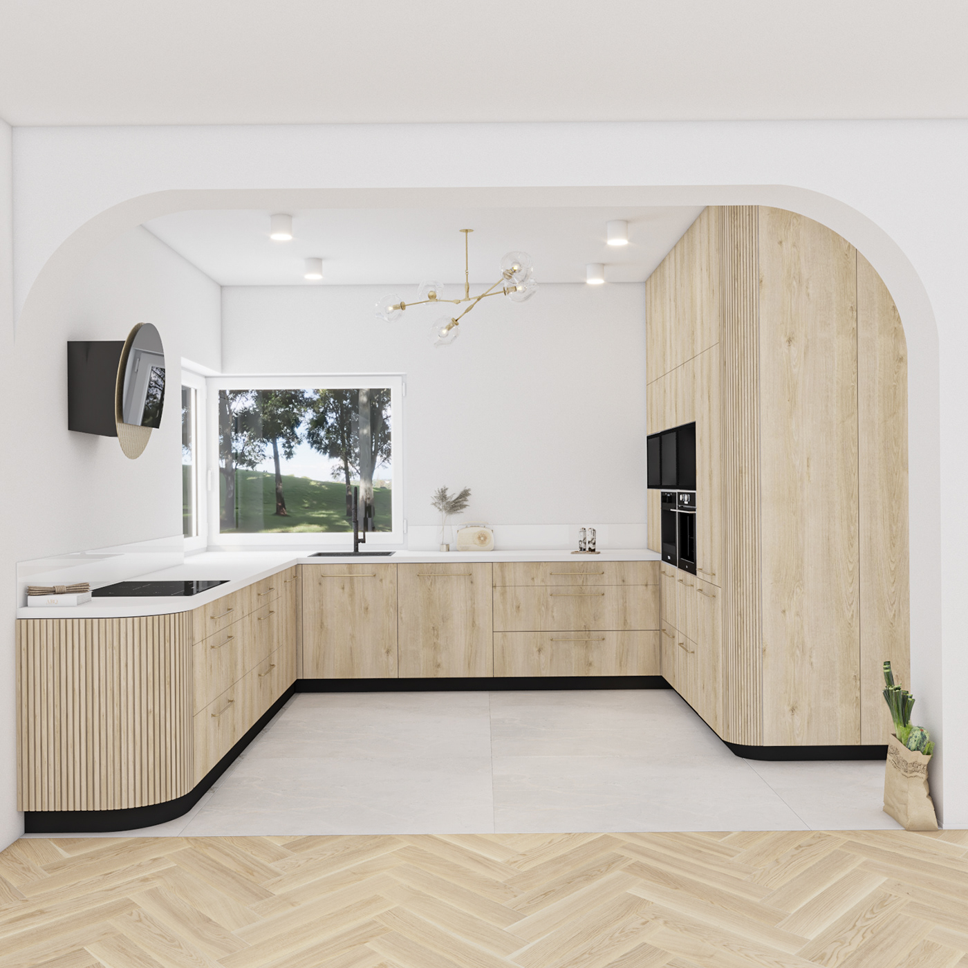 3D archviz design interior design  modern Render visualization vray