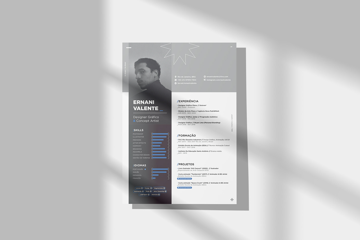 brand identity business card Curriculum Vitae CV cv design design graphic design  portfolio Resume