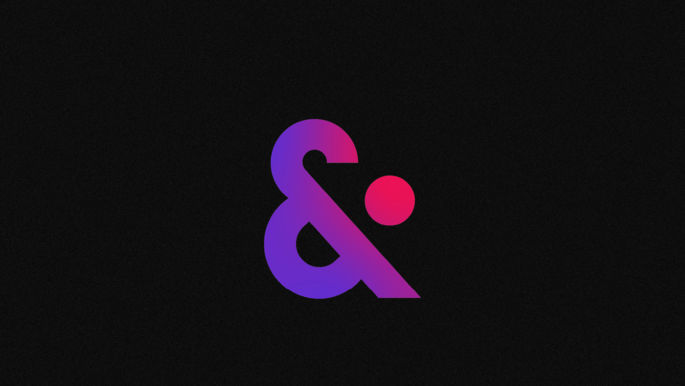 ampersand art Brazil colors digital gradient logo Logotype podcast visual identity