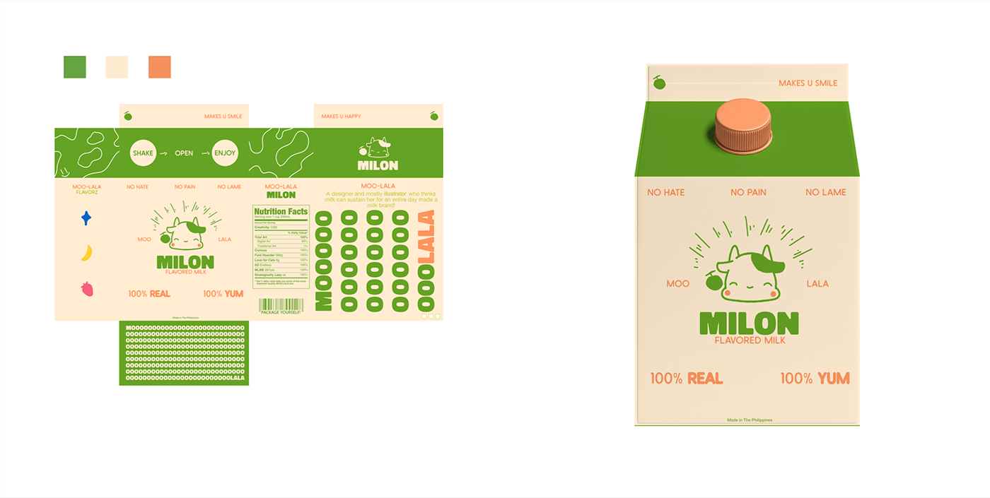 milk milkbox Packaging School Project graphic design  brand identity branding  Logo Design visual identity Graphic Designer