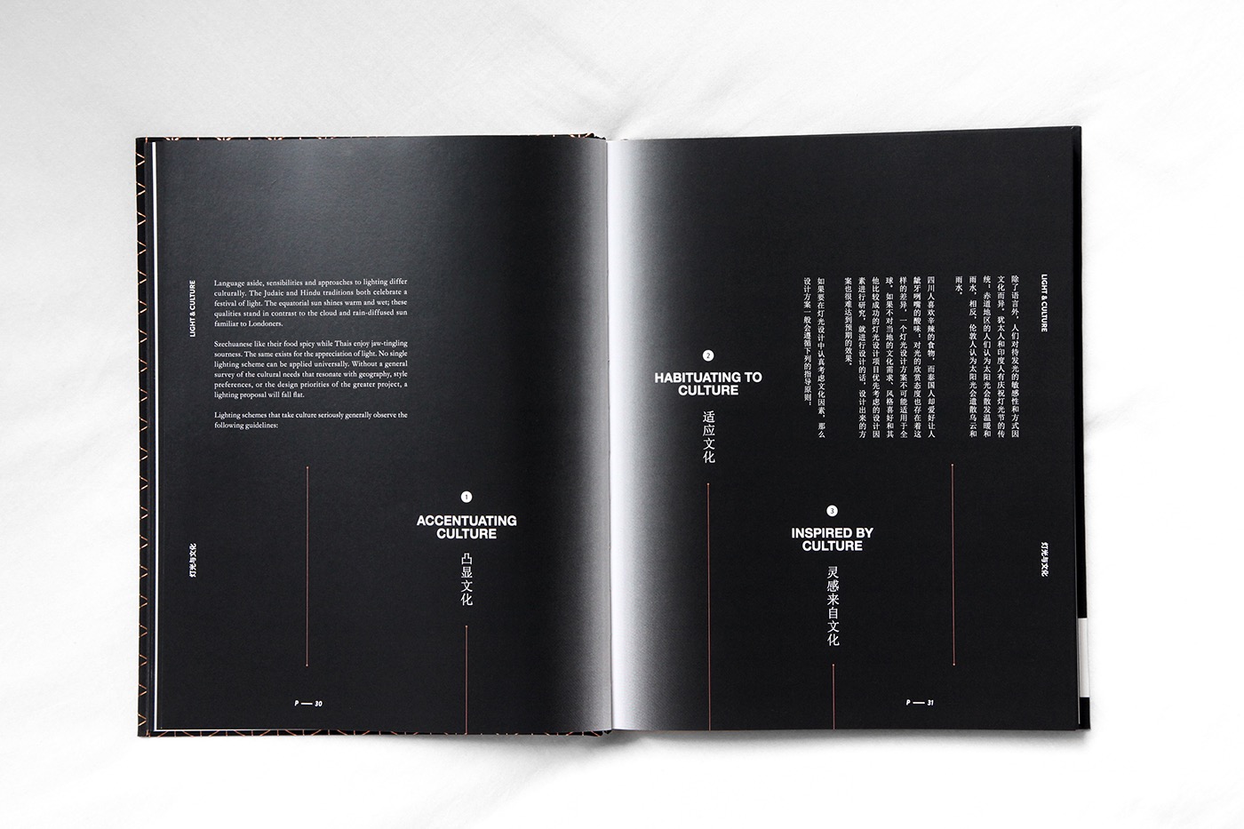 publication Catalogue lighting architectural gold book product pattern gradient conceptual spot uv special chinese geometric Glossary