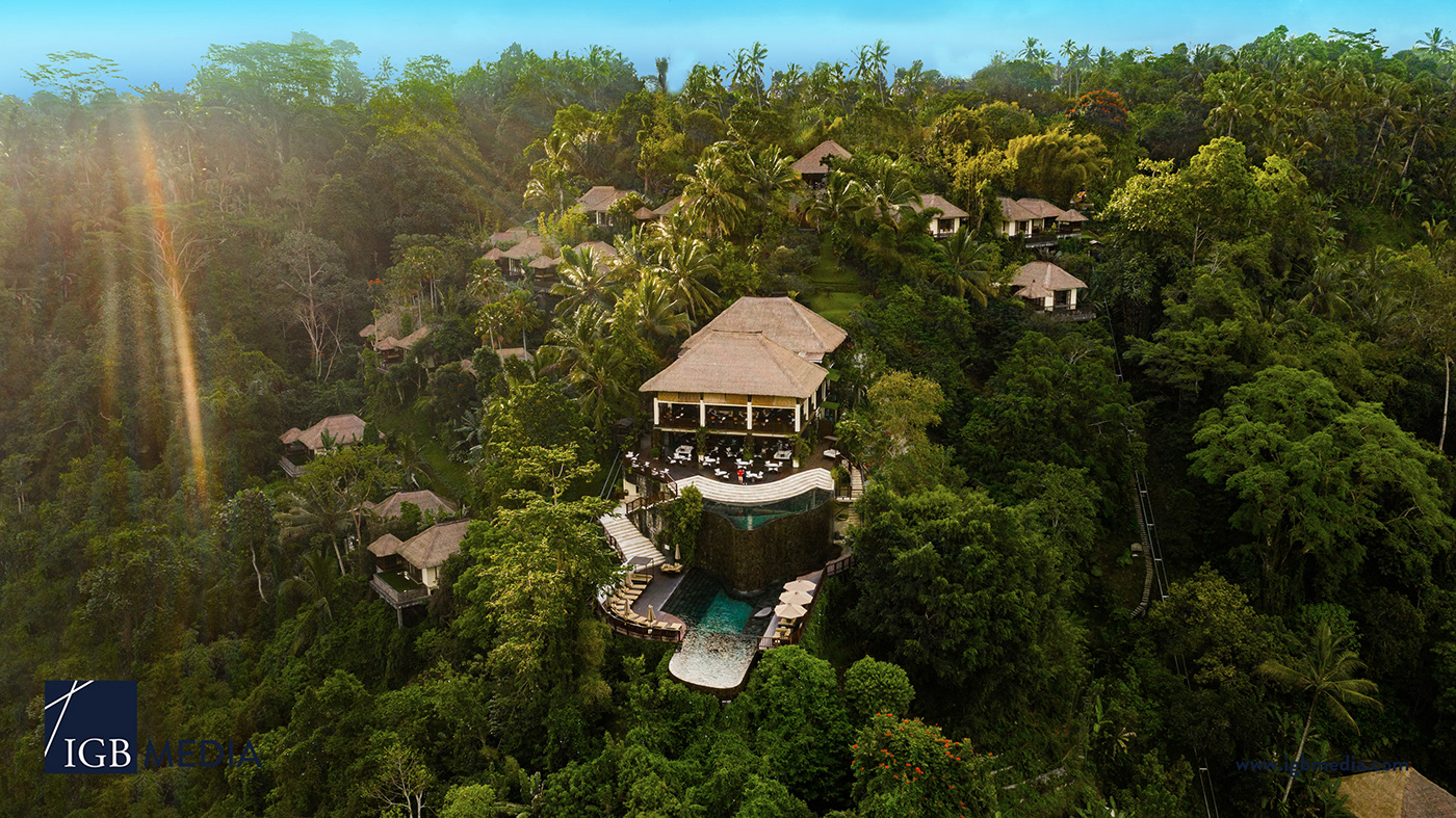bali drone Drone photography hanging garden hotel hotel photography indonesia photographer resort ubud